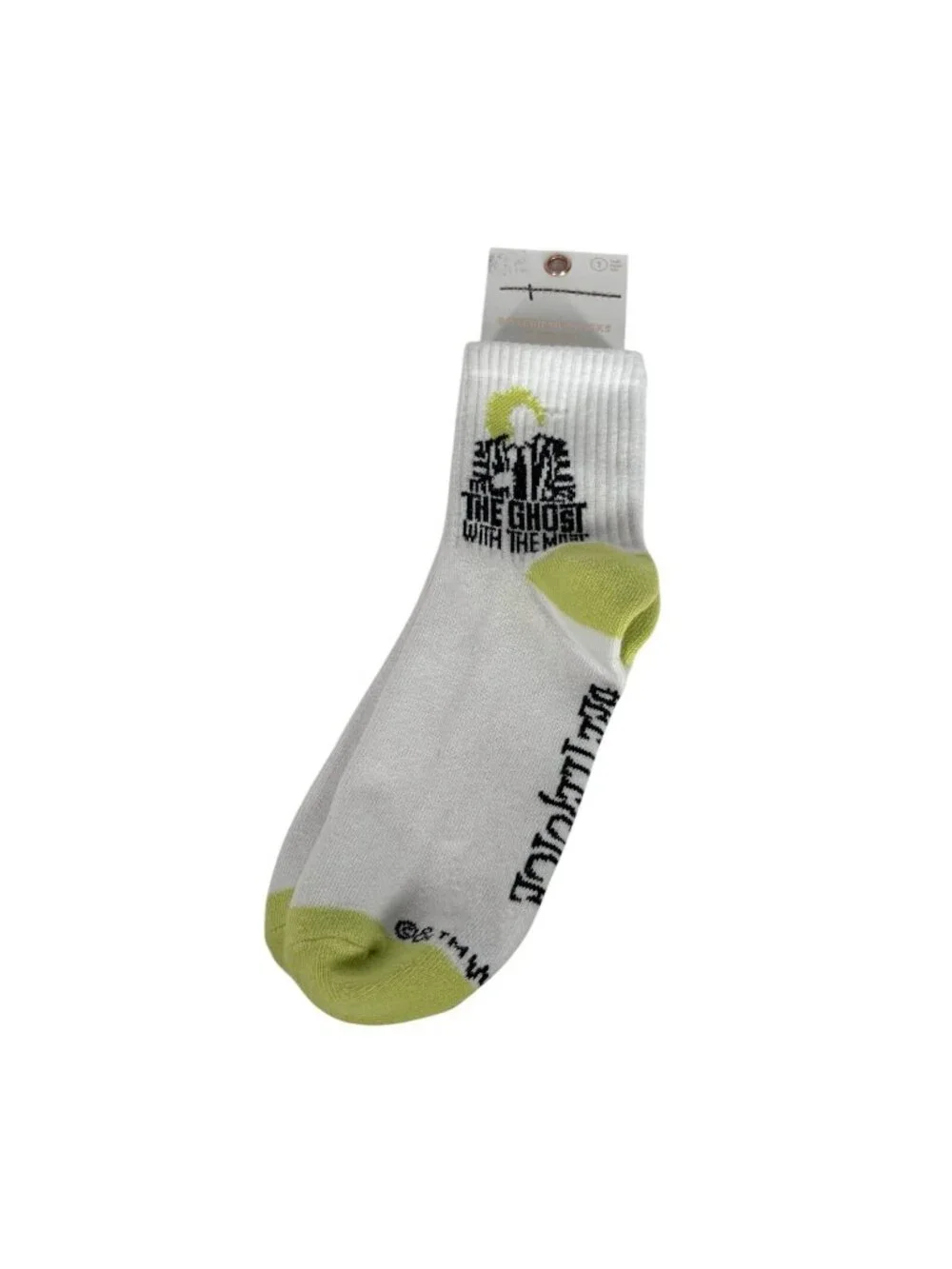 American Eagle Women Beetlejuice “The Ghost With The Most” Boyfriend Socks NWT